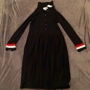 100% NEW !! Thom Browne NY Long Sleeve Polo Dress (N)